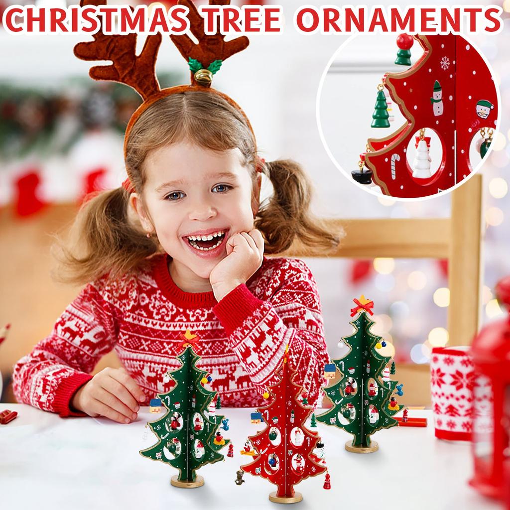 Christmas Decorations Small Miniature Erected Body Scene Arrangement Desktop Ornaments
