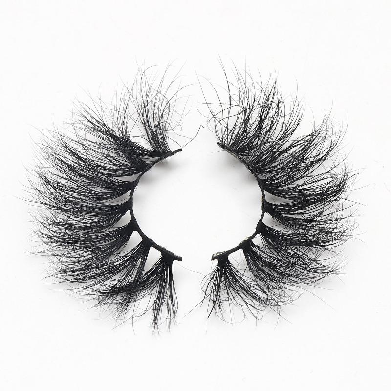 Dense Explosive Mink Hair 27mm Extended False Eyelashes Multi-layer Three-dimensional Curled Long Eyelashes Cross-border Supply