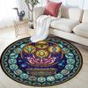 Beetle Forest Symbols Round Area Rug Under Office Chairs Bedroom Living Room Home Decor