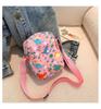 Childrens Dinosaur Cartoon Sling Bag With Zipper Closure For Daily Outings