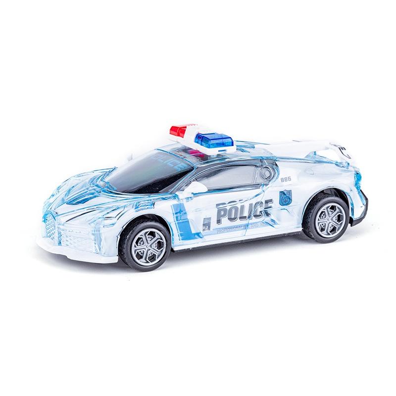 Trägheitsspielzeug Polizeiauto mit Licht und Musik für Jungen