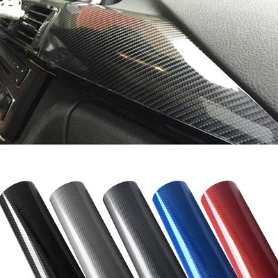 50x400/600cm 5D Car Sticker Carbon Fiber Vinyl Foil Film Air Bubble Free Self Adhesive Decor Decals Auto Exterior