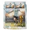 3D Printed Bedding Set With Zipper Duvet Cover And 2 Pillowcase Messi Idol Youth Football Star Football Club 2 Zippered Pillo