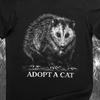 Adopt a Cat Opossum Shirt – Funny Trash Panda Meme T-Shirt, Opossum Graphic Tee