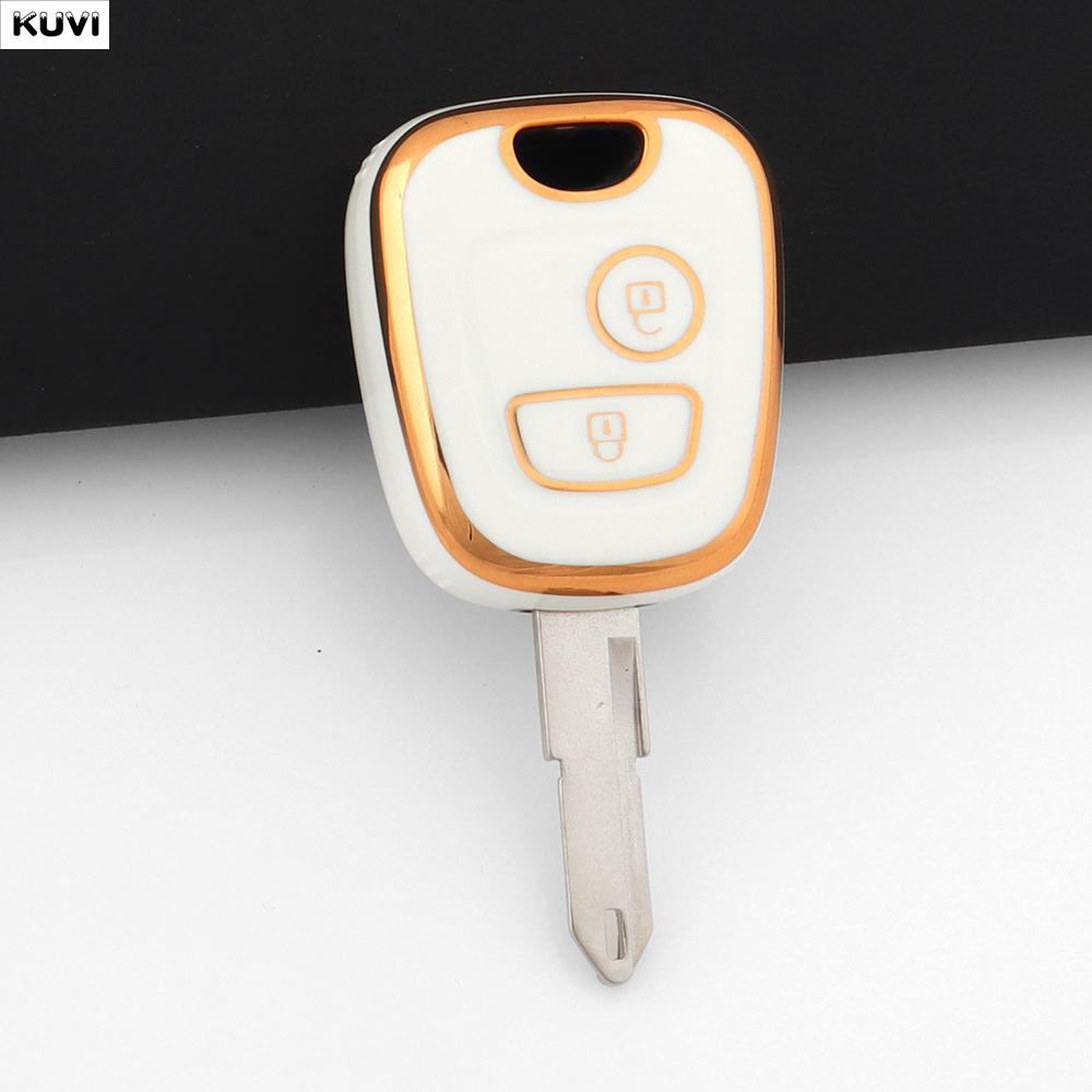 

Pink Tpu Car Remote Smart Key Case Cover Shell Fob Keychain For Peugeot 107 206 207 307 For Citroen C1 C2 C3 C4 For Toyota Aygo