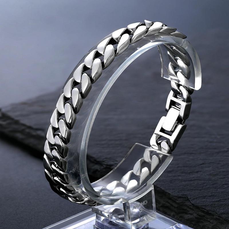 Sterling Silver Cuban Chain: Unisex, Retro Style, Snap Closure, 925 Silver Craftsmanship.