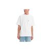 Levis X Beams Collaboration Super Wise Logo Tee Cotton Solid Color Crew Neck Short Sleeve T-Shirt Men Tops White A2266-0000