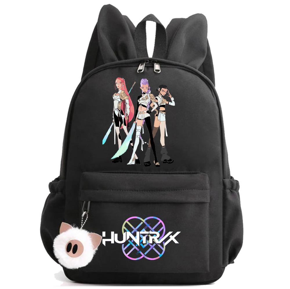 Anime K-Pop Printed Waterproof Backpack Student Teenager Bookbag for Boy Girl Bookbag Schoolbag Women Large Capacity Travel Bag Kid Gift Mochila