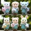 Action Sylvanian Families Figure Model Flocked Animal Toy For Home Decor Gift