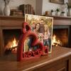 Plastic Heart Shaped Photo Stand LOVE Letter Design Mini Picture Frame  Desktop Decorations