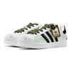 adidas Chaussures de Skateboard Originals Superstar 2 Basse Unisexes Noir Vert IH8659(TeamS1-S-BOX)