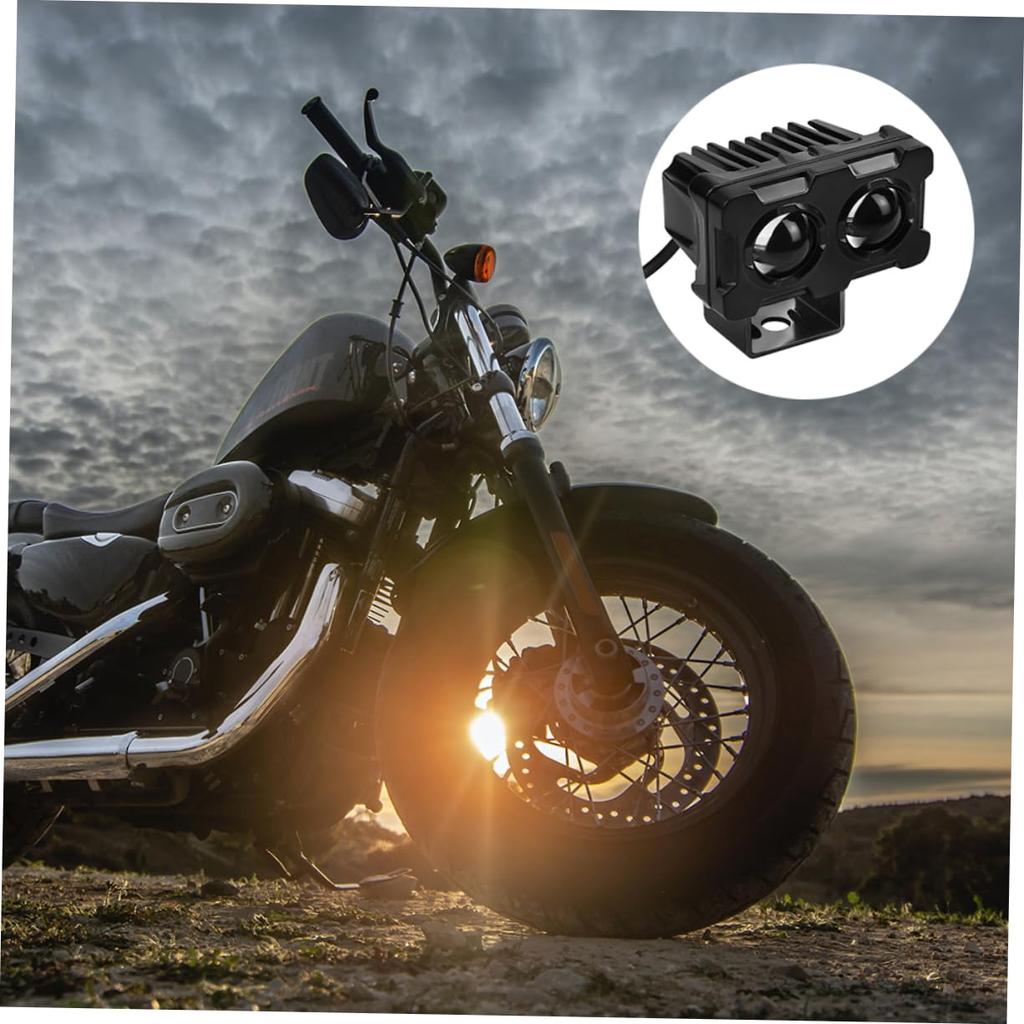 HAWILLOSCH 1pcs Double Lamp Beads LED Light Driver Motorcycle Skull Car Led Motorcycle LED Lamp Motorcycle