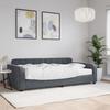 VidaXL Daybed with Mattress Dark Grey 100x200 Cm Velvet, Sofa Bed, Rest Sofa Bed, Upholstered Daybed, Bed 3196913