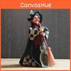 Plush Halloween Witch Decoration Broom Horror Room Atmosphere Enhancer Supplies