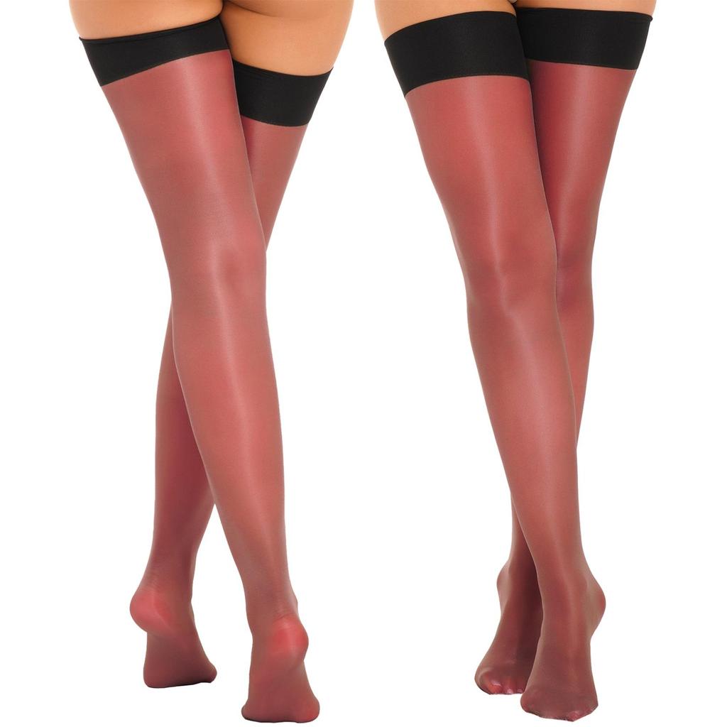 Sheer Thigh High Stockings Ultra-thin Elastic Over Knee Length Long Socks Pantyhose Cosplay Party Costume