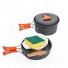 Camping Hiking Picnic Cookware Set, Portable Cooking Utensils Cutlery for Outdoor Travel Fishing