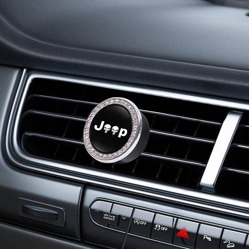 CZY2 Air Outlet Aromatherapy Clip Car Solid Perfume Freshener For Jeep Grand Cherokee Wrangler JK Gladiator Compass Renegade Patriot