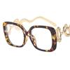 New Large Frame Woman Eyeglasses Flat Mirror Square Shape Anti-Blue Light Glasses Snake Leg Personalized Glasses Frame