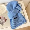 Unisex Wool Knit Scarf Soft Thick Warm Winter Students Daily Wear