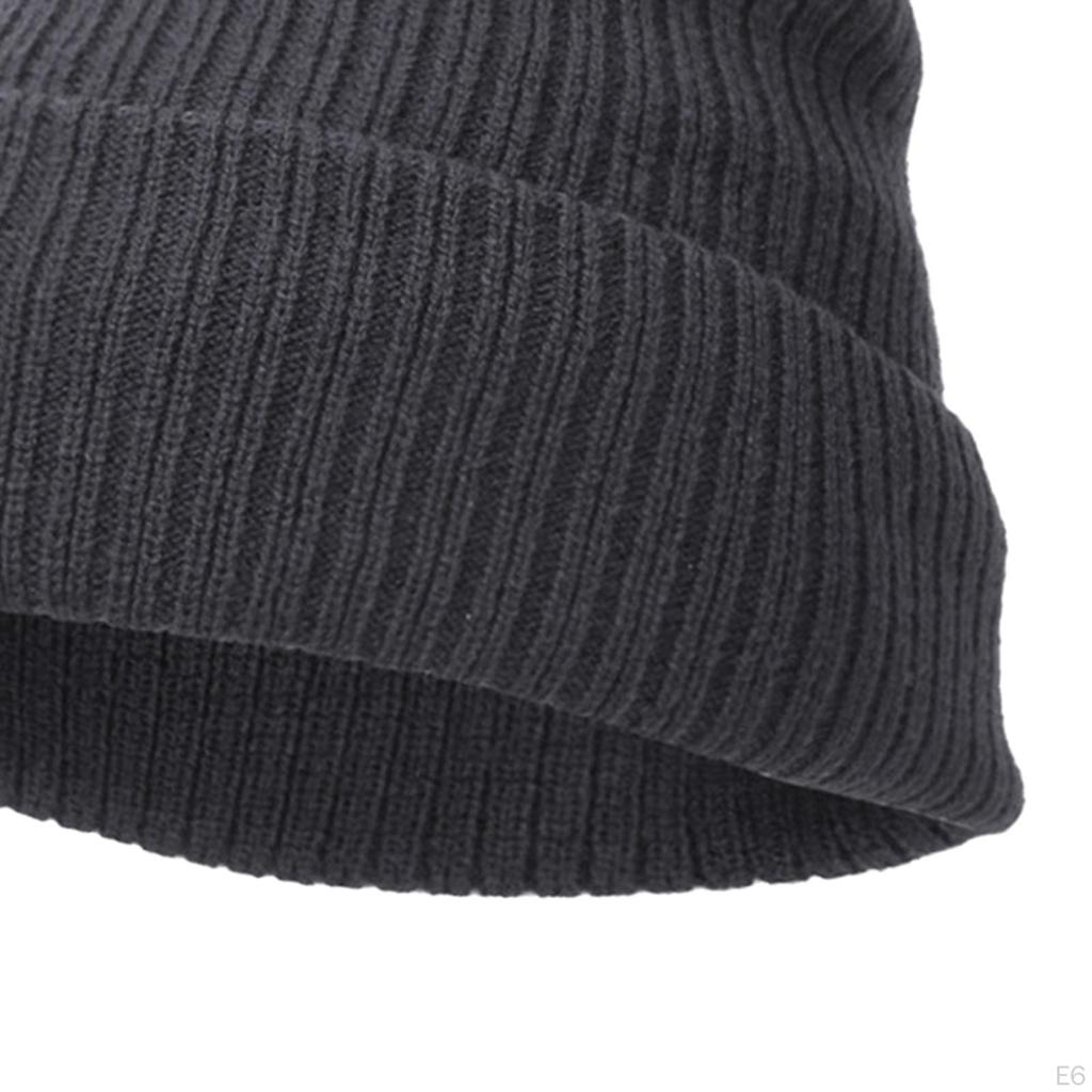 Adult Knit Beanie Warm Mens Cold Weather Cotton Slouchy Caps Winter