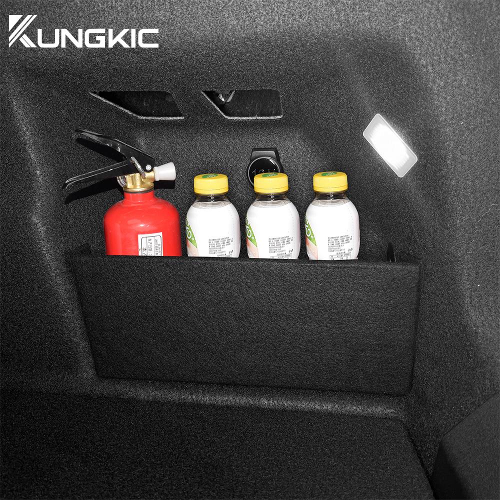Car Trunk Side Storage Partition for Mini Countryman U25 2024-2025, Rear Cargo Organizer Box with Flannel