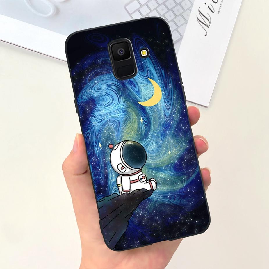 For Samsung Galaxy A6 Plus 2018 Case SM-A605F Cute Dinosaur Cartoon Cover Soft TPU Phone Case For Samsung A6 2018 A600F A6+ Bags