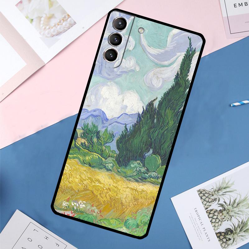 Van Gogh Oil Painting Case For Samsung Galaxy S25 Ultra S21 S22 S24 S23 Ultra S9 S10 Plus S21 FE S25 FE Back Cover