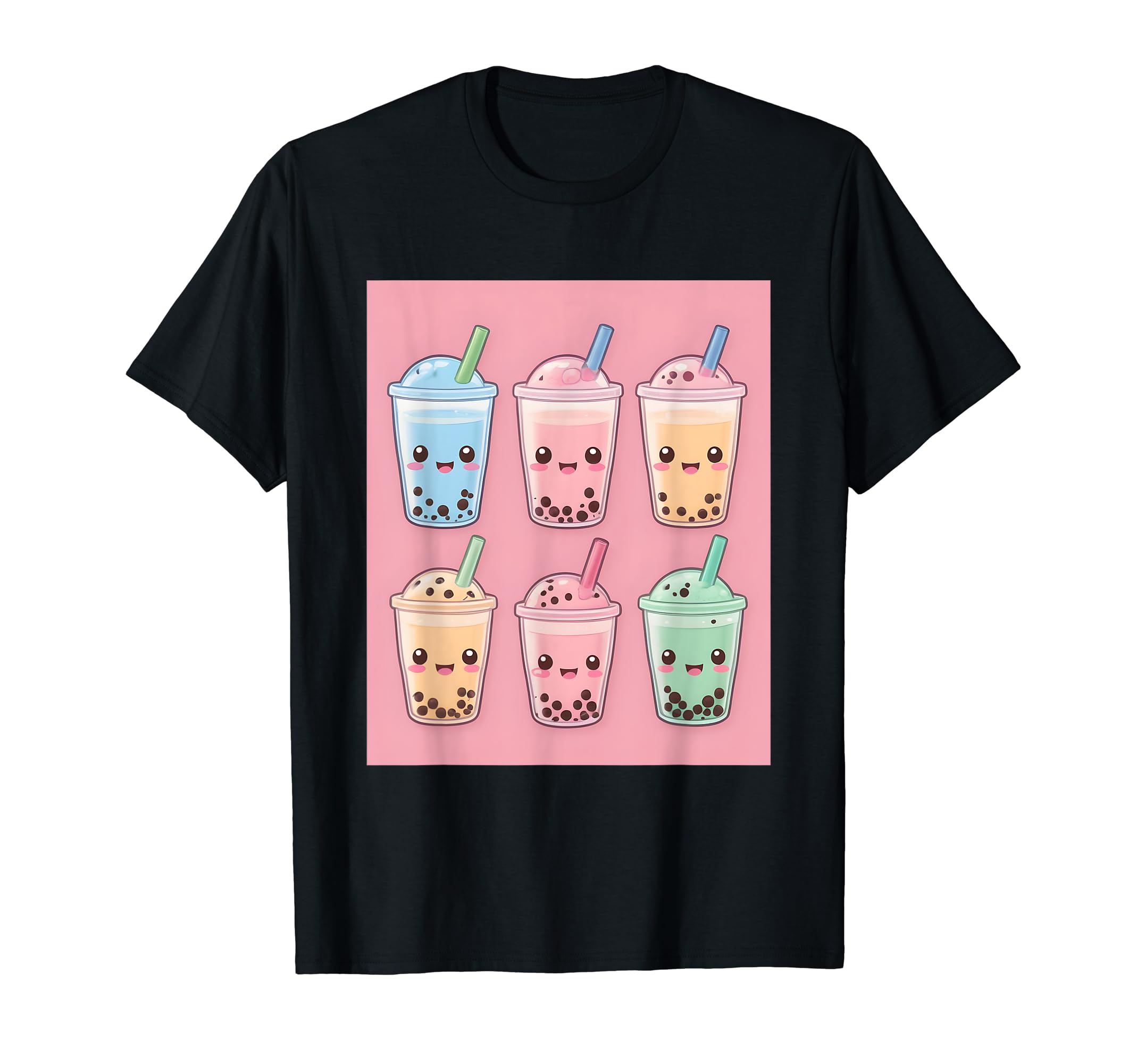 

Stuff Print Kawaii, Boba, Cute, Kibi, Japanese, T-Shirt чорний