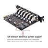 Cablecc 7 Port To HUB PCI Express Expansion Card Adapter 5Gbps for Motherboard PCI-E USB3.0