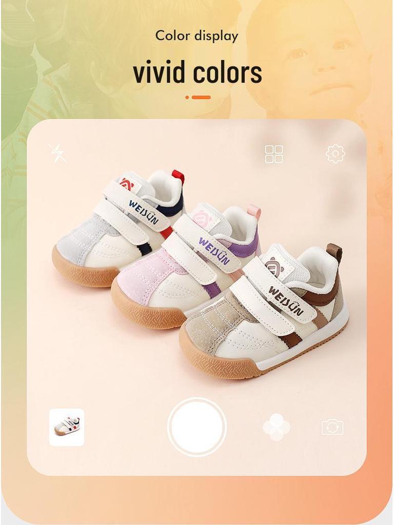 Wei Jun Yi Baby and Toddler Soft Sole Shoes for Boys and Girls, Spring/Autumn Style, 1-3 Years