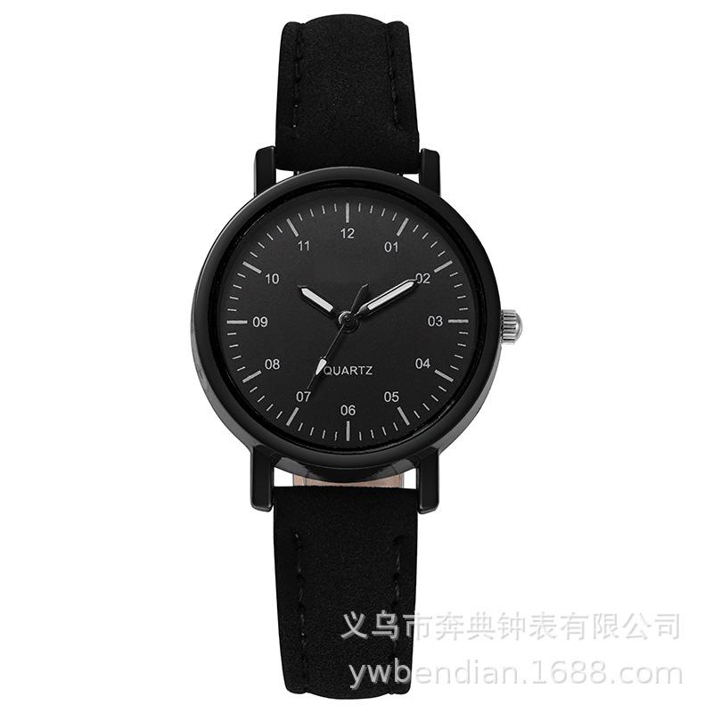 

Корейская версия простого темперамента в стиле для девочек, учащихся средней школы, для девочек, маленькие свежие антикварные женские часы Mori, фабрика антикварных часов чёрный