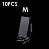 10pcs/set L-shaped Transparent Acrylic Jewelry Stand Earrings Necklace Storage Stand Display Cabinet Retail Jewelry Display Rack