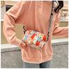 Cartoon Oxford Cloth Crossbody Bag for Women, Cute Print Square Shoulder Purse, Casual Daily Handbag CLE