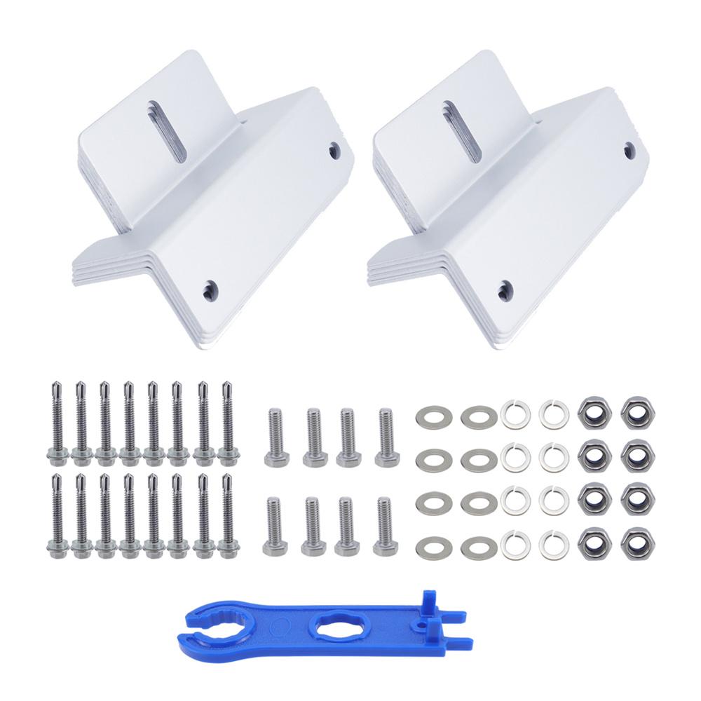 8Pcs Solar Panel Bracket Mounting W/ Stainless Fixings For RV Caravan Motorhome