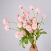 Single ball chrysanthemum home desktop photography fake flower decorative bouquet