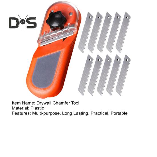 Drywall Chamfer Tool Plasterboard Fast Cutter Compact Design Portable Efficient Gypsum Board Angle Planer Trimming Tool
