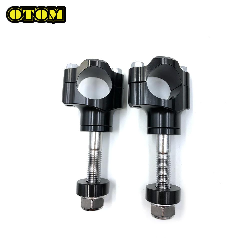 OTOM Motorbike 2 Pcs M12 CNC 28mm Bar Clamps Handlebar Risers Adapter For KTM Honda Suzuki YZF BMW Pit Dirt Off-Road Motorcycle