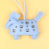 Soft Pu Leather Horse Pendant Car Key Pendant Handmade Leather War Horse Bag With Silver Rivets Leather Strap