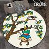 Pippi Round Area Rug Carpet Rug For Living Room Bedroom Sofa Playroom Decor Nonslip Floor Mat