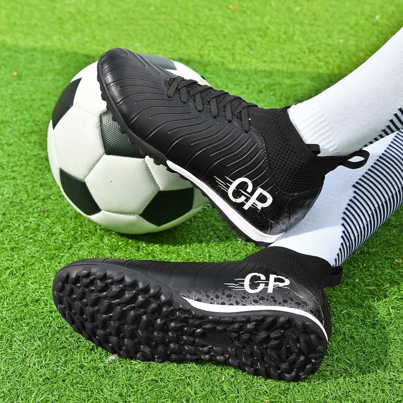Teenagers Adults Plus Size High Top Short Nail Soccer Shoes Training Sports Shoes Children's Soccer Shoes