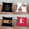 Time Coffee Art Pillow Case For Home Bedroom Car Office Decoration Living Room Sofa Cushion Cover Suitable