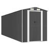 3147454 vidaXL Abri de jardin Anthracite 192x606x223 cm Acier galvanisé