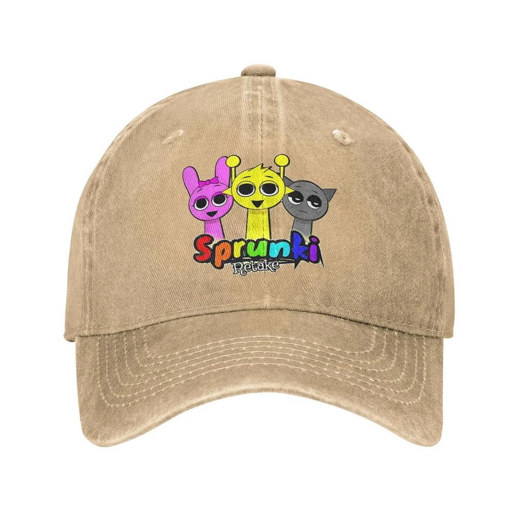 Unisex Cute Sprunki Caps Outfits Baseball Caps Fashion Funny Game Trucker Hats Adjustable MZ013