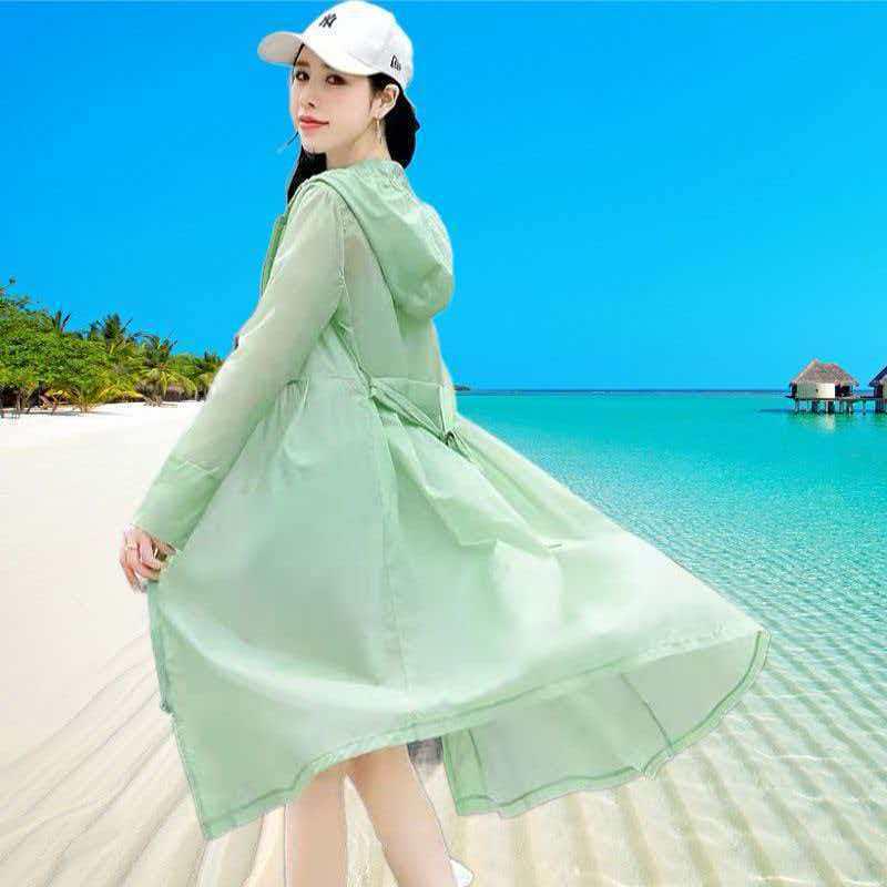 Women's 2026 Korean Style Summer Lightweight Windbreaker - Breathable, Sun-Protective Travel Jacket
