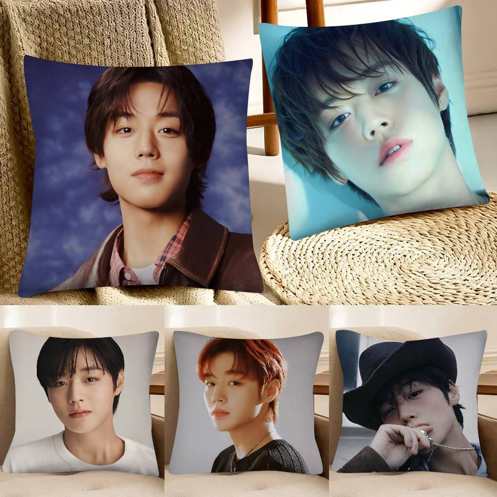 Park Jihoon K-pop Kissenbezug Mode Quadratischer Kissenbezug Schlafzimmer Sofa Raum Ins Dekoration Freizeit