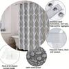 1 Stück Grauer Polyester Duschvorhang mit Haken, Wasserdichter Badezimmer Duschvorhang, Stoff, Maschinenwaschbar, 71x71in