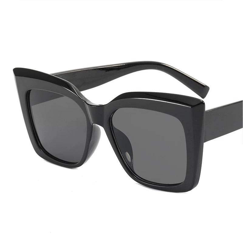 Nuevas Gafas de Sol Cuadradas Mujer Ojo de Gato Marca Diseñador Vintage Gafas de Sol Femeninas Moda Sombras para Exteriores Espejo Oculos De Sol