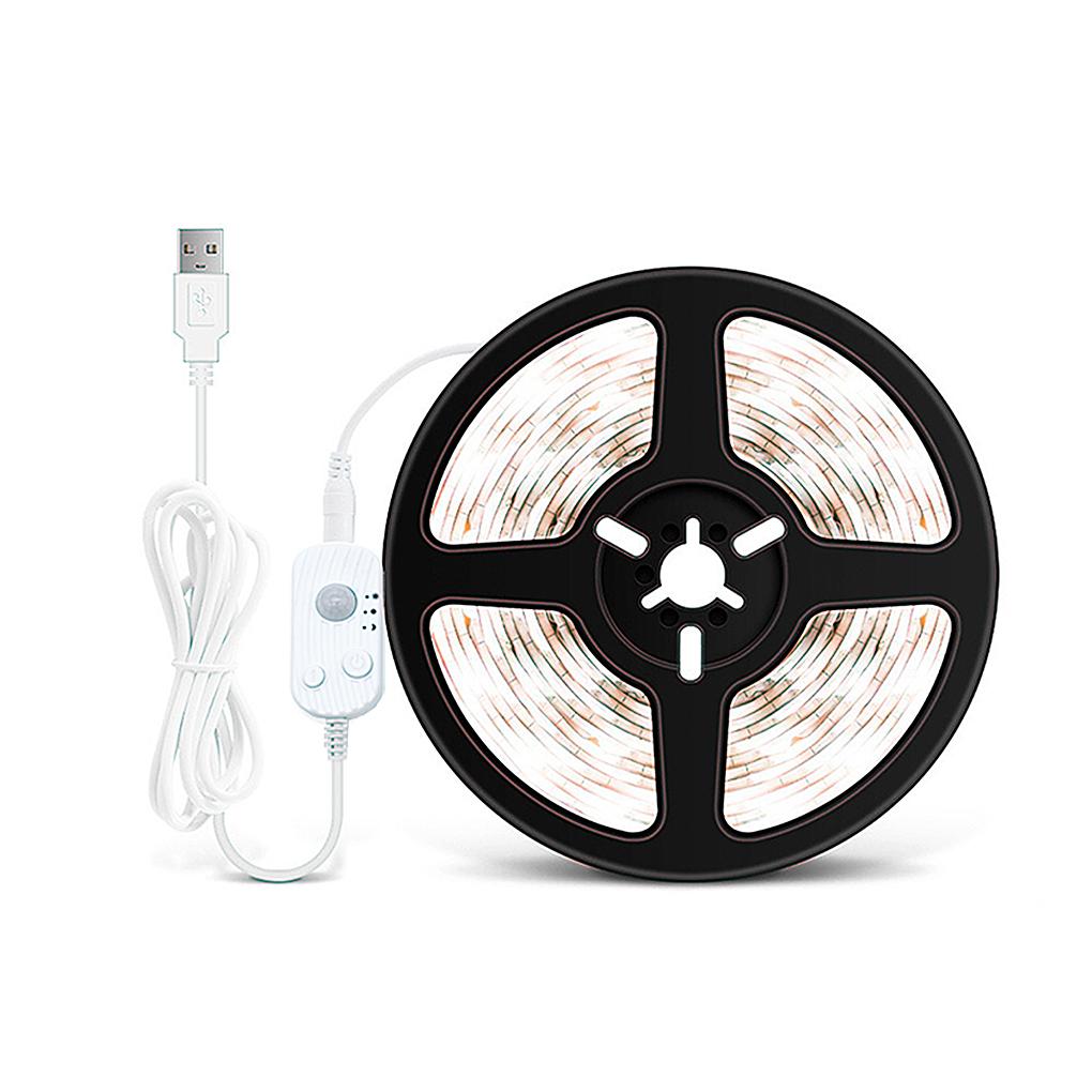 

Светодиодная лента с инфракрасным датчиком 3500K/6500K, светодиодная лента для шкафа, самоклеящаяся, для украшения, обрезаемая, настенное освещение 4m