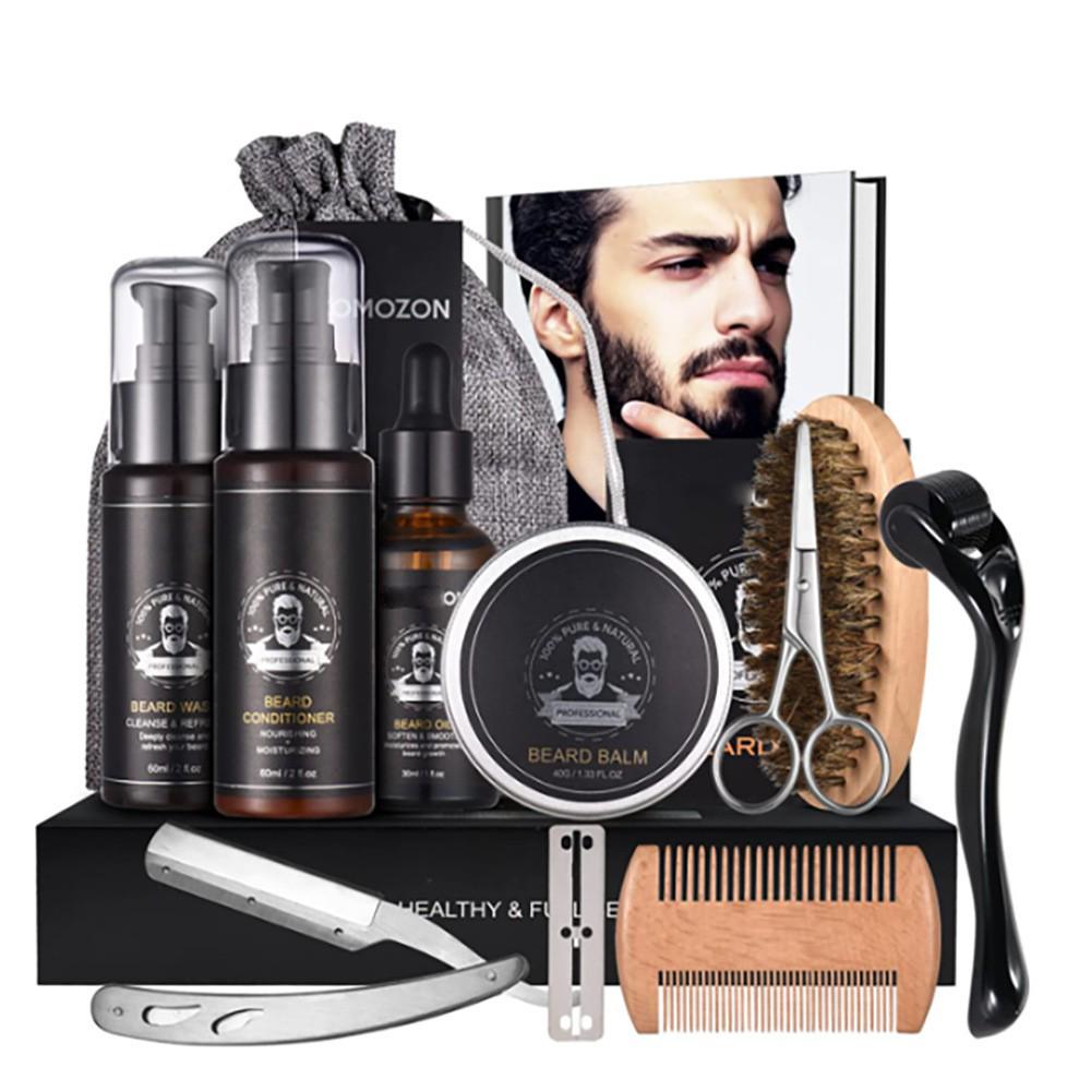 Beard Growth Kit with Roller & Growth Oil