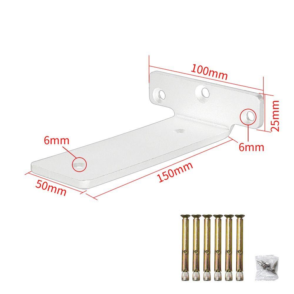 4-8 Inch Concealed Shelf Bracket White Black Steel Shelf Wall Mount Bracket Home And Kitchen DIY Furniture Hardware